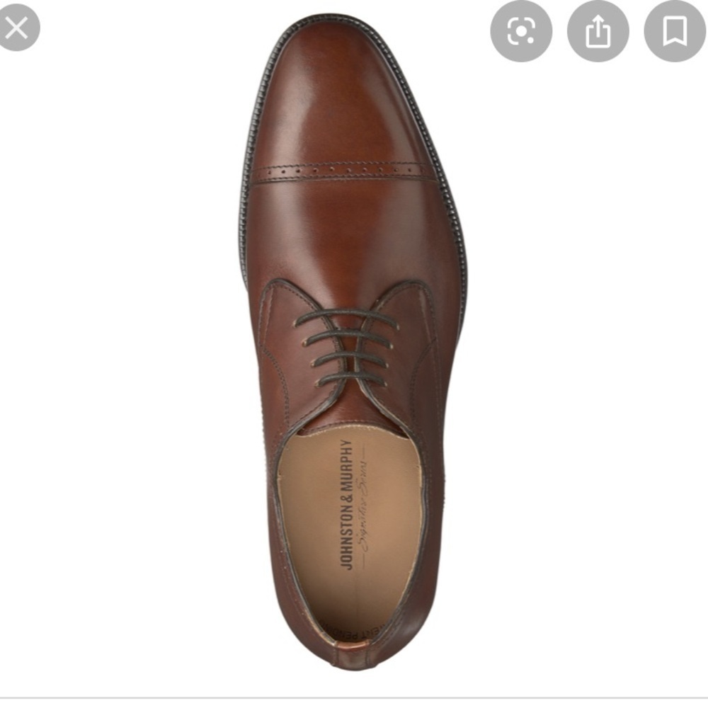 Johnston & Murphy Brown Leather Oxford Shoes 10.5
